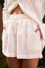 Shorts Linho Off-White