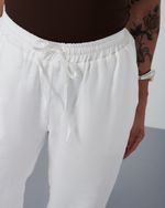 Calça Pantalona em 100% Linho | Vela - Off White