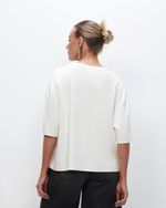 Blusa Amplade Algodão Pima | Luna - Off White