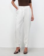 Calça Jogger 100% Linho | Amalfi - Off White