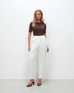 Calça Jogger 100% Linho | Amalfi - Off White