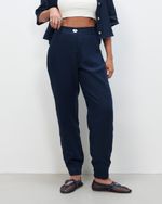Calça Jogger 100% Linho | Amalfi - Marinho