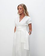 Vestido Chemise 100% Linho | Biarritz - Off White