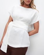 Blusa 100% Linho | Capri - Off White