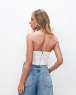Corset 100% Linho | Salina - Off White