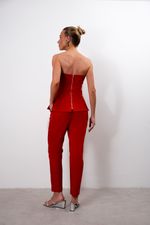 Corset Decote Reto | Prisma - Vermelho
