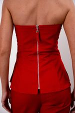 Corset Decote Reto | Prisma - Vermelho