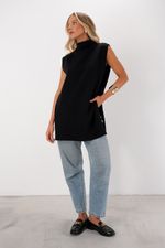 Blusa Alongada | All - Preto