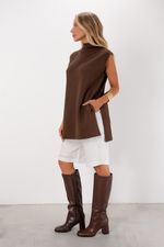 Blusa Alongada | All - Marrom