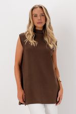 Blusa Alongada | All - Marrom