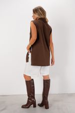 Blusa Alongada | All - Marrom