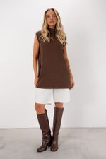 Blusa Alongada | All - Marrom