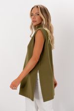 Blusa Alongada | All - Verde Oliva