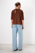 Blusa Amplade Algodão Pima | Luna - Marrom