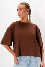 Blusa Amplade Algodão Pima | Luna - Marrom