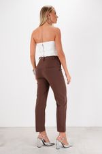 Calça Reta Slim | Sway - Marrom