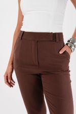 Calça Reta Slim | Sway - Marrom