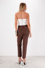 Calça Reta Slim | Sway - Marrom