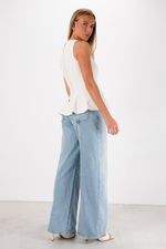 Blusa Estruturada Peplum | Motion - Vanilla