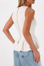 Blusa Estruturada Peplum | Motion - Vanilla