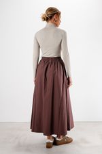 Blusa em Poliamida Manga Longa com Gola | Linha - Cerâmica