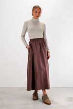 Blusa em Poliamida Manga Longa com Gola | Linha - Cerâmica