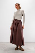 Blusa em Poliamida Manga Longa com Gola | Linha - Cerâmica