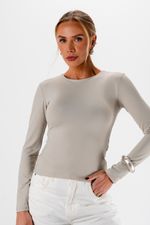 Blusa em Poliamida Manga Longa  | Ponto - Cerâmica