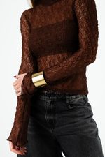 Blusa em Renda |  Bliss - Chocolate