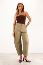 Calça Barrel | Siena - Caqui