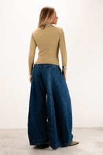 Blusa em Poliamida Manga Longa Com Gola | Linha - Verde Sage