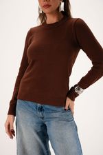 Blusa em Tricô Gola Redonda| Moritz - Cacau