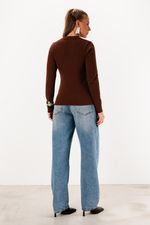 Blusa em Tricô Gola Redonda| Moritz - Cacau