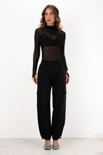 Blusa em Tule | Nuit - Preta