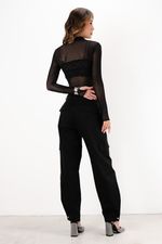 Blusa em Tule | Nuit - Preta