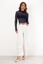 Blusa em Tule | Nuit - Marinho