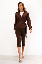 Trench Coat Curto | Tokyo - Marrom