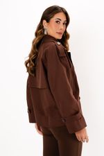 Trench Coat Curto | Tokyo - Marrom