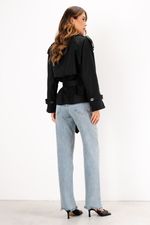  Trench Coat Curto | Tokyo - Preto