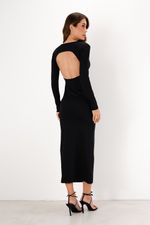 Vestido Recorte Costas | Contorno - Preto