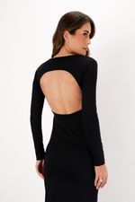 Vestido Recorte Costas | Contorno - Preto
