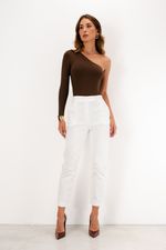 Calça em Algodão com Elastano | Bahia - Off White