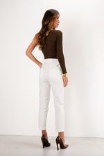 Calça em Algodão com Elastano | Bahia - Off White