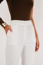 Calça em Algodão com Elastano | Bahia - Off White