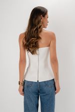 Corset Decote Reto | Prisma - Off White
