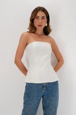 Corset Decote Reto | Prisma - Off White