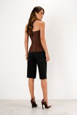 Corset Decote Reto | Prisma - Espresso