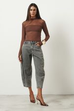 Blusa em Tule | Nuit - Marrom