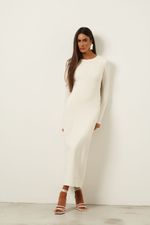 Vestido Recorte Costas | Contorno - Off White