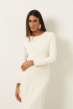 Vestido Recorte Costas | Contorno - Off White